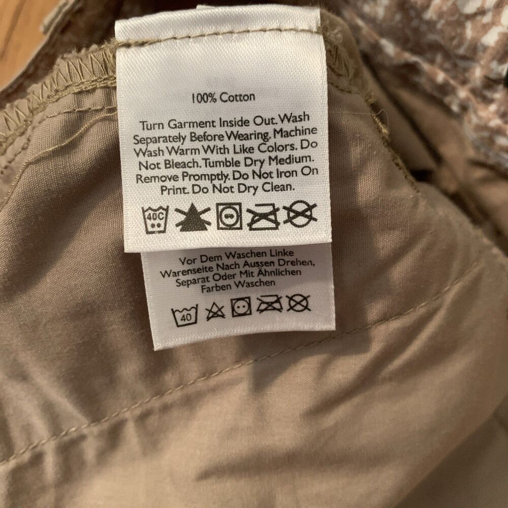 Eddie Bauer Capri Cargo Pants Womens 8P Petite Beige Outdoor Hiking 34x20.5 - Picture 8 of 12